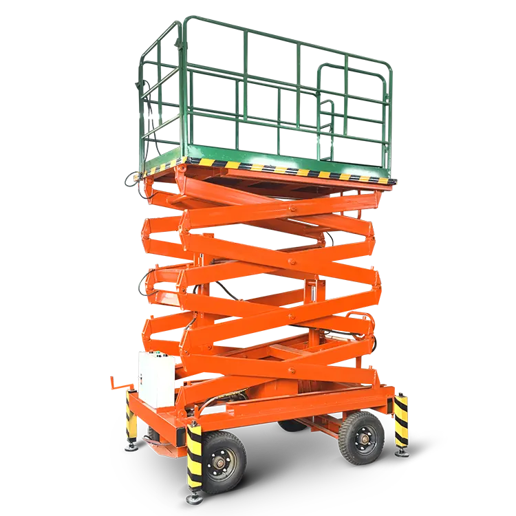 Mobil kargo kaldırma tezgahı hava çalışma platformu hidrolik elektrikli Scisor kaldırma tablosu