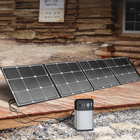 Panneau solaire portable 300W, design compact pliable, offrant une puissance fiable de 300W pour les voyages en plein air et la sauvegarde d'urgence