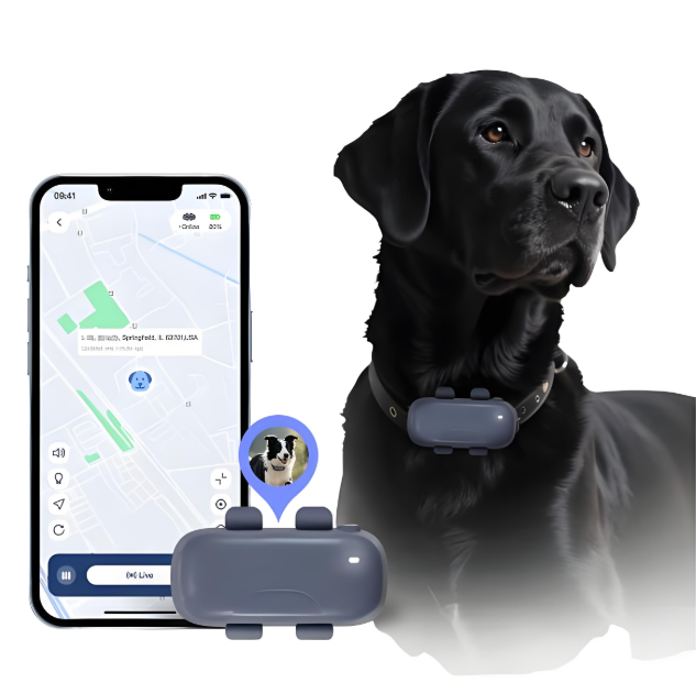 Smart GPS Locator with Real-Time Tracking and E-Fence Long-Lasting Battery Life Pet GPS Tracker for Cats and Dogs