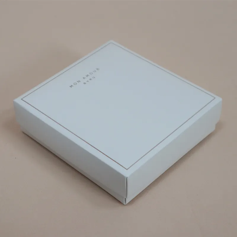 Passen Sie Luxus kleine weiße Papier karton Schokoladen verpackung Geschenk box an