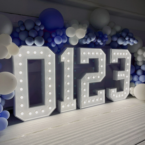 Insegna Luminosa LED Luxmood per Matrimoni, Decorazione 'Sposami', Numeri Grandi Illuminati, Logo in Acciaio Inox per Anniversari - Product Image 6