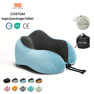 YUE RISE Cuscino da Viaggio Ergonomico a Forma <span class=keywords><strong>di</strong></span> U in Memory Foam a Lento Ritorno, Supporto Cervicale Personalizzato OEM per Aereo, Auto, Ufficio - Product Image 1