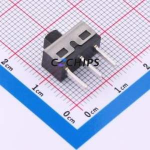 HX SS-12D10L3 Slide Switch SIP-3P,12.7x6.7mm Switch Single Pole Double Throw Rectangle Pin Header PC Pin 12.7mm - Product Image 2