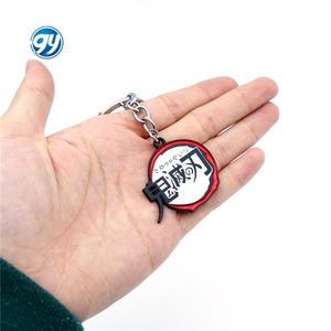 Llavero de mariposa con máscara de zorro de Demon Slayer, colgante de la Diosa del Sol de <span class=keywords><strong>Tanjiro</strong></span> Kamado, joyería de anime de aleación, artesanía de metal - Product Image 4