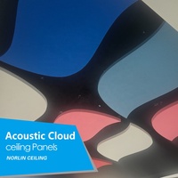 Panneau acoustique insonorisant en forme de nuage pour plafond, prix usine, panneaux acoustiques suspendus au plafond, couleurs variées, plafond acoustique