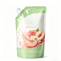Op maat bedrukte spout pouches, hoogbarrière gelamineerde verpakking, premium 500ml fruitsap spout pouch voor dranken