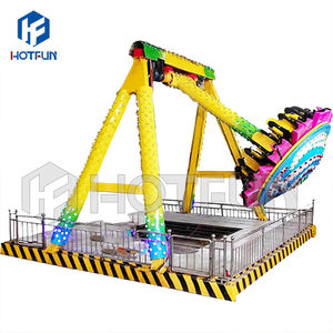 Vente directe d'usine Mini pendule électrique 12 places à partir des attractions de parc d'attractions en plein air Frisbee Thrill Alert - Product Image 1