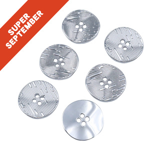 New Arrival Custom logo Zinc Alloy Plating Sewing <strong>Buttons</strong> Irregular Concave Line Design 4 Hole Metal Sewing <strong>Buttons</strong> - Product Image 6
