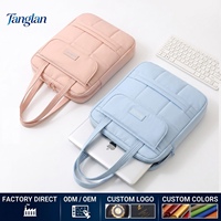 Housse pour ordinateur portable 2026 de 13-14 pouces, sac à bandoulière matelassé avec poche avant, étui pour ordinateur portable pour les voyages et le travail