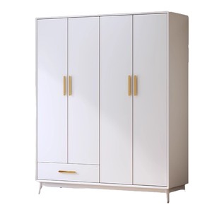 Shulin Furniture <b>Solid</b> <b>Wood</b> <b>Wardrobe</b> Nordic Style Three Door Large Capacity Storage Cabinet For Bedroom - Product Image 5