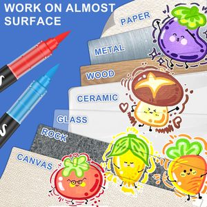 12/24/36/48 Color Customized Acryl Marker Pen Permanent Acrylic <b>Paint</b> Pen Marker for Wooden ,paper, Fabric, Glass Plastic - Product Image 4
