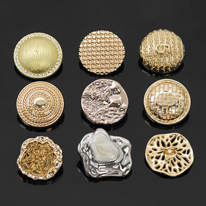 Usine de boutons KUNSHUO, boutons personnalisés, coquille de conque, étoile de mer, forme irrégulière, tige, boutons métalliques pour vêtements pour femmes - Product Image 2