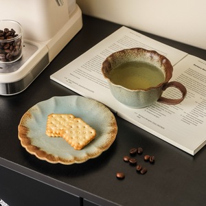 <span class=keywords><strong>Tasse</strong></span> à café en céramique peinte à la main, transformation classique au four, cadeau <span class=keywords><strong>pour</strong></span> la maison, le bureau, le thé au lait, le <span class=keywords><strong>petit</strong></span>-déjeuner - Product Image 4