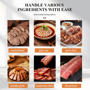 Nuova Affettatrice Commerciale Automatica con Lama in Acciaio al Carbonio a Spessore Regolabile per Salsicce, Carne di Manzo, Prosciutto, Carne Cotta e Formaggio - Product Image 6