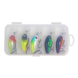 Señuelo de Pesca Rock N Roll Fat Crankbait de 4.5 cm y 3 g para Pesca de Lubina en Agua Dulce y Salada, Señuelo Duro para Pesca en Aguas Medias, Set de Aparejos - Product Image 2