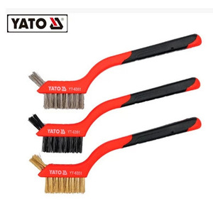Yato Steel <b>Wire</b> <b>Brush</b> Set 3Pc Plastic Handle For Mechanical Repair YT-6351 - Product Image 1