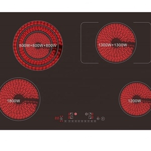 Table de cuisson électrique encastrable à 4 brûleurs, plaque de cuisson à induction encastrable - Product Image 2