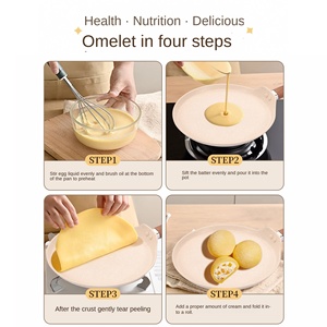 Sartén antiadherente multiusos para crepes con <span class=keywords><strong>mango</strong></span> de madera, Ideal para <span class=keywords><strong>Mango</strong></span> Banji, albóndigas de cerdo fritas, sándwiches, incluso para calentar la estufa - Product Image 4
