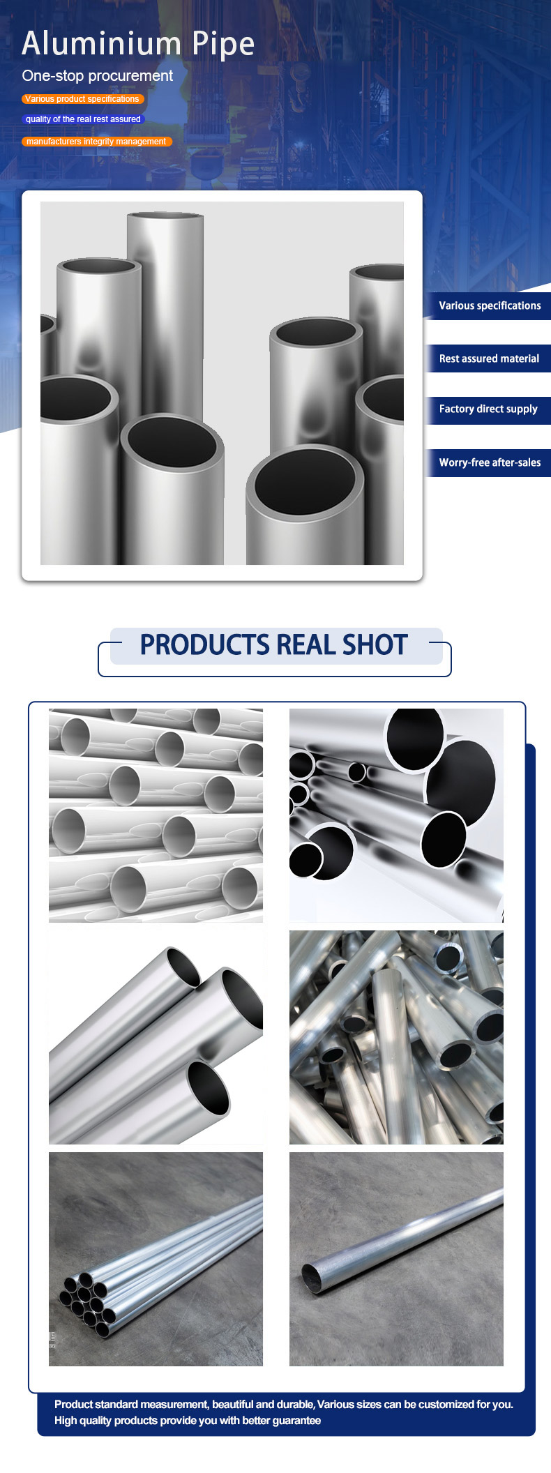 powder coated aluminum pipeAluminum Tube Supplier 6061 5083 3003 2024 7075 T6 Aluminum Pipe，large diameter aluminum pipe