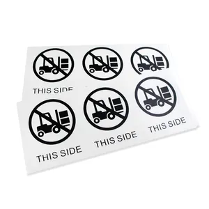 Peringatan Keamanan Kustom Bahan Tahan Panas Label Tabir Surya Luar Ruangan Melarang Pengingat Kelas Stiker Tahan Air Dangero