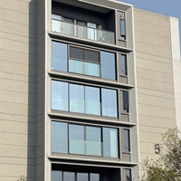 Ventana Corredera Panorámica con Marco Ultrafino de Aleación de Aluminio para Exteriores de Villas de Estilo Minimalista Moderno