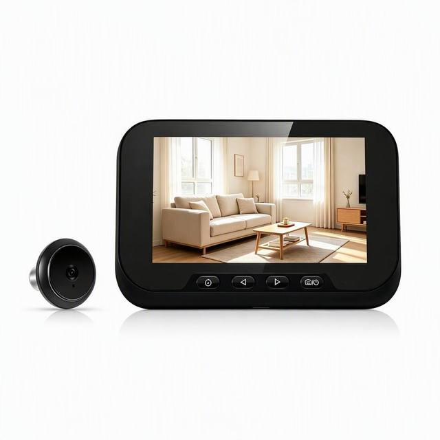 2026 Digital Door Viewer Video Peephole Camera Motion Detection 4.5 Monitor Digital Video-Eye Security Voice Record