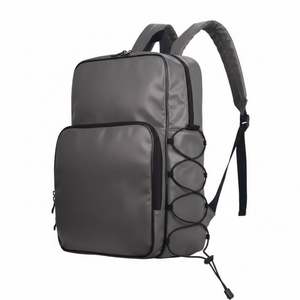 PU Leather <b>Backpack</b> College Rucksack School Bag Waterproof Travel Daypack <b>Large</b> Capacity Zipper Closure Unisex - Product Image 3