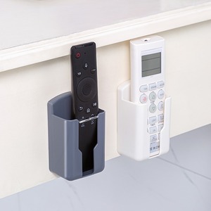 Wall Mounted Remote <b>Control</b> <b>Holder</b> Rectangle No Lid White Gray Black For TV Air Conditioner Storage Box - Product Image 1