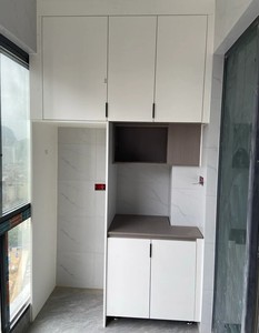 <span class=keywords><strong>Mobile</strong></span> Multifunzionale per Balcone <span class=keywords><strong>con</strong></span> Vano per Lavatrice Personalizzabile |   Armadio Salvaspazio |   Superficie Impermeabile - Product Image 4