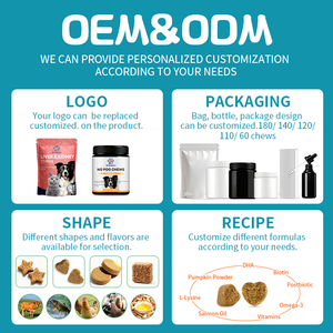 ผงขมิ้นเคอร์คูมินสำหรับสุนัขอาหารเสริมไบโอเพอรีน + กลูโคซามีนบรรเทาอาการเจ็บข้อต่อช่วยเพิ่มความคล่องตัวสุนัขสูงวัยขายส่งจำนวนมาก - Product Image 4