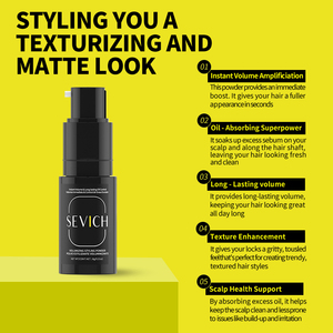 Produits de coiffure pour hommes Marque privée Ingrédient naturel Volume de <span class=keywords><strong>cheveux</strong></span> instantanément moelleux Poudre en <span class=keywords><strong>spray</strong></span> - Product Image 2