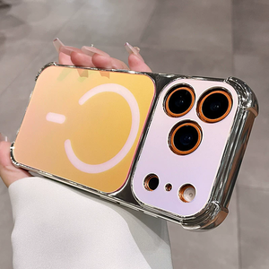 เคสโทรศัพท์เคลือบเลเซอร์เปลี่ยนสีได้หลายสีแบบแม่เหล็ก รุ่นใหม่ล่าสุด สำหรับ iPhone 12 13 17 Pro Max ป้องกันการกระแทก - Product Image 2