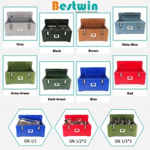 Catering Supplies Plastic PE Top Loading Insulated Food Container Thermal Carrier for GN <strong>Pan</strong> - Product Image 4