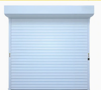 Porte à enroulement électrique en acier inoxydable 201/304, ensemble complet, design moderne, pour devanture de magasin, usine, ignifuge, résistante au vent
