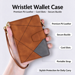 Business PU Leather Wallet <b>Mobile</b> <b>Phone</b> Cases for iPhone Duo With Card Holder Shockproof Protective Back Cover - Product Image 5