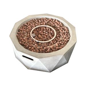 Bol de foyer au gaz propane pour l'extérieur élégant et décoratif MgO et table de feu en métal utilisation de jardin 40000BTU foyers sans fumée - Product Image 5