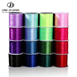 Fil élastique DIY JD de 10 mètres, fil de nylon coloré en cristal enroulé pour la fabrication de bijoux, vente en gros de perles, fil, cordon, accessoires de bijouterie - Product Image 2