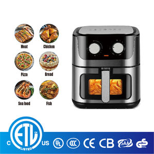 Bol en verre grille-pain électrique sans huile friteuse à Air profond 1300W four halogène cuisine multifonctionnelle maison 8L KA23025 - Product Image 2