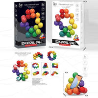 Balle de décompression magnétique 3D, cube magique, jouet éducatif créatif, jouet anti-stress, nouveauté, balle de puzzle colorée