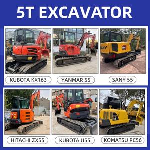 Gebruikt graafmachine KX163 Efficiënt Origineel Japanse rupsgraafmachine 5 ton KX163 Mini gebruikte graafmachine - Product Image 5