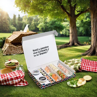 Boîtes d'emballage en papier pliable imprimées de qualité alimentaire écologique avec logo personnalisé Gâteau Cookie Pain Pâtisserie Donut Macaron Autres aliments