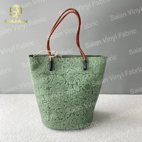 1.1MM Multicolore Phoenix Fleur Arabesque Bosse Texturé Floral En Relief PVC Tissu En Cuir Synthétique pour Sacs À Main Bagages
