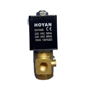 Hoyan PG-M02K 24V 220V 50bar Solenoide de alta presión normalmente abierto 1/4\" 1/8in para motor con escobillas magnéticas - Product Image 1