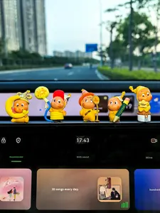 ของตกแต่งคอนโซลกลางรถยนต์รูปดาราสุดน่ารักสำหรั<span class=keywords><strong>บ</strong></span>สาวๆ ทำจากพีวีซี อุปกรณ์ตกแต่งภายในรถยนต์ - Product Image 3