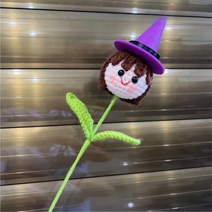 Sombrero <span class=keywords><strong>de</strong></span> Mago <span class=keywords><strong>de</strong></span> Halloween terminado Ramo <span class=keywords><strong>de</strong></span> animales para niños y niñas Ramo <span class=keywords><strong>de</strong></span> ganchillo tejido <span class=keywords><strong>de</strong></span> lana a mano escolar - Product Image 2