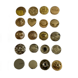 Kim Loại Ban Đầu Denim Jean Nút Đinh Tán Shank <span class=keywords><strong>Snap</strong></span> Vàng Trắng Gunmetal Skull Nhiều Nặng Tack Cho Váy Váy Và Áo Khoác Jack - Product Image 2