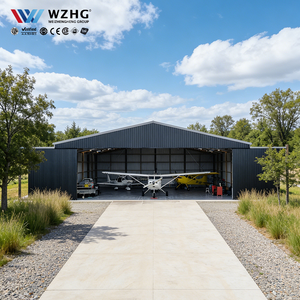 โรงเก็บเครื่องบินโครงสร้างเหล็กชุบสังกะสีขายส่ง - Product Image 1