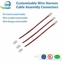 Connecteur femelle personnalisé pour bande LED en cuivre étamé à 2-5 broches, faisceau de câbles en PVC et nylon, COB 8mm 10mm 12mm UL ROHS ISO9001