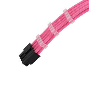 Kabel Ekstensi Daya Sasis Atx Kabel Arc Jala Kepang Nilon 4-Piece Set Kabel Tembaga Kaleng 18AWG - Product Image 3