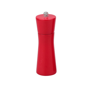 read color finish oak wooden ceramic core Manual Wooden Refillable Salt <b>Pepper</b> Mill - Product Image 2